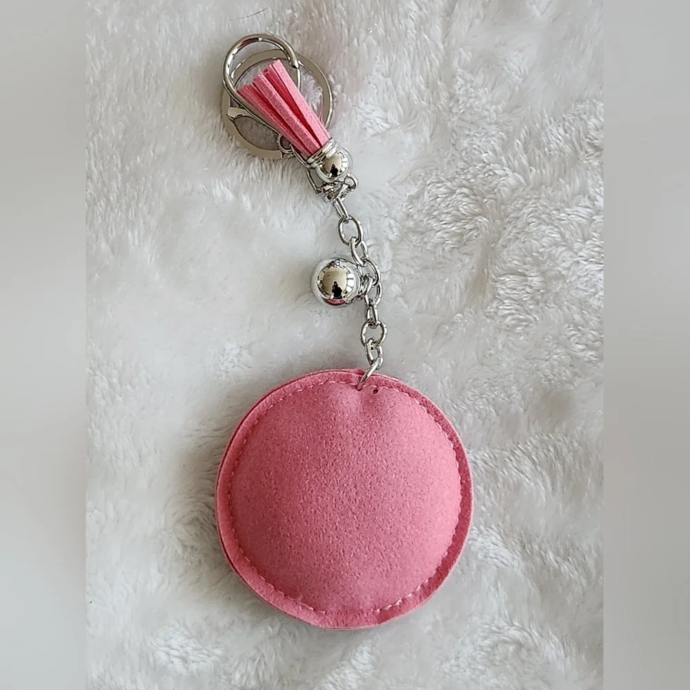 Starbucks Pink Coffee Logo Rhinestone Keychain Bag Charm